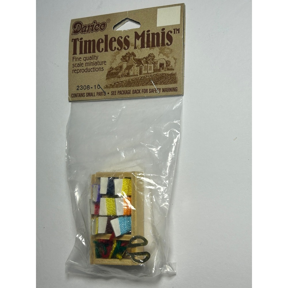 Darice Timeless Minis Knitting Set Miniature Dollhouse Accessories 2308-10